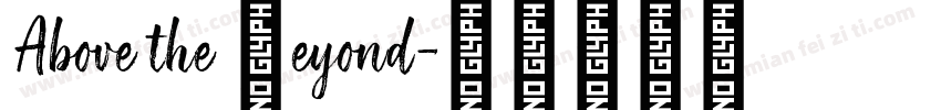 Above the Beyond字体转换